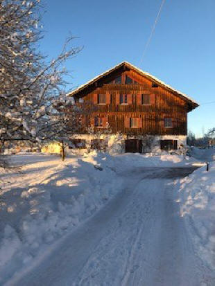 Haus im Winter